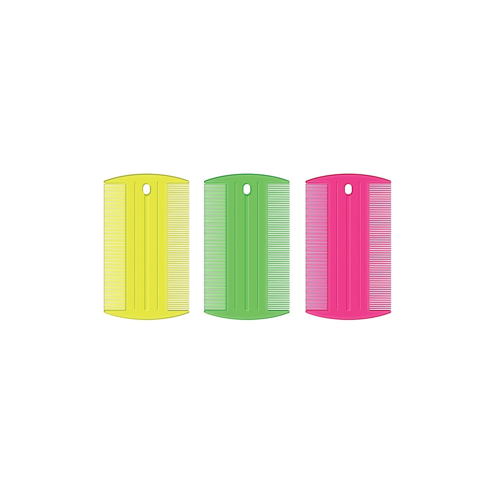 Jorgensen Labs Assorted Colored Flea Combs for Professional Veterinary Parasite Detection