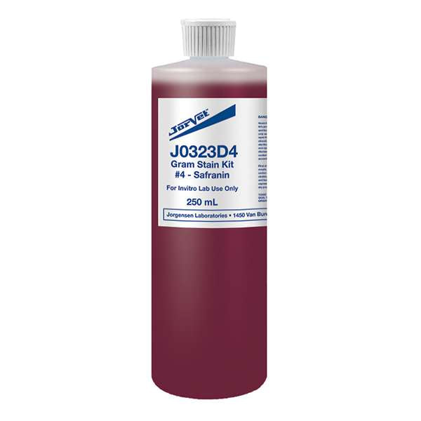 Jorgensen Labs J0323D4 Gram's Safranin Stain