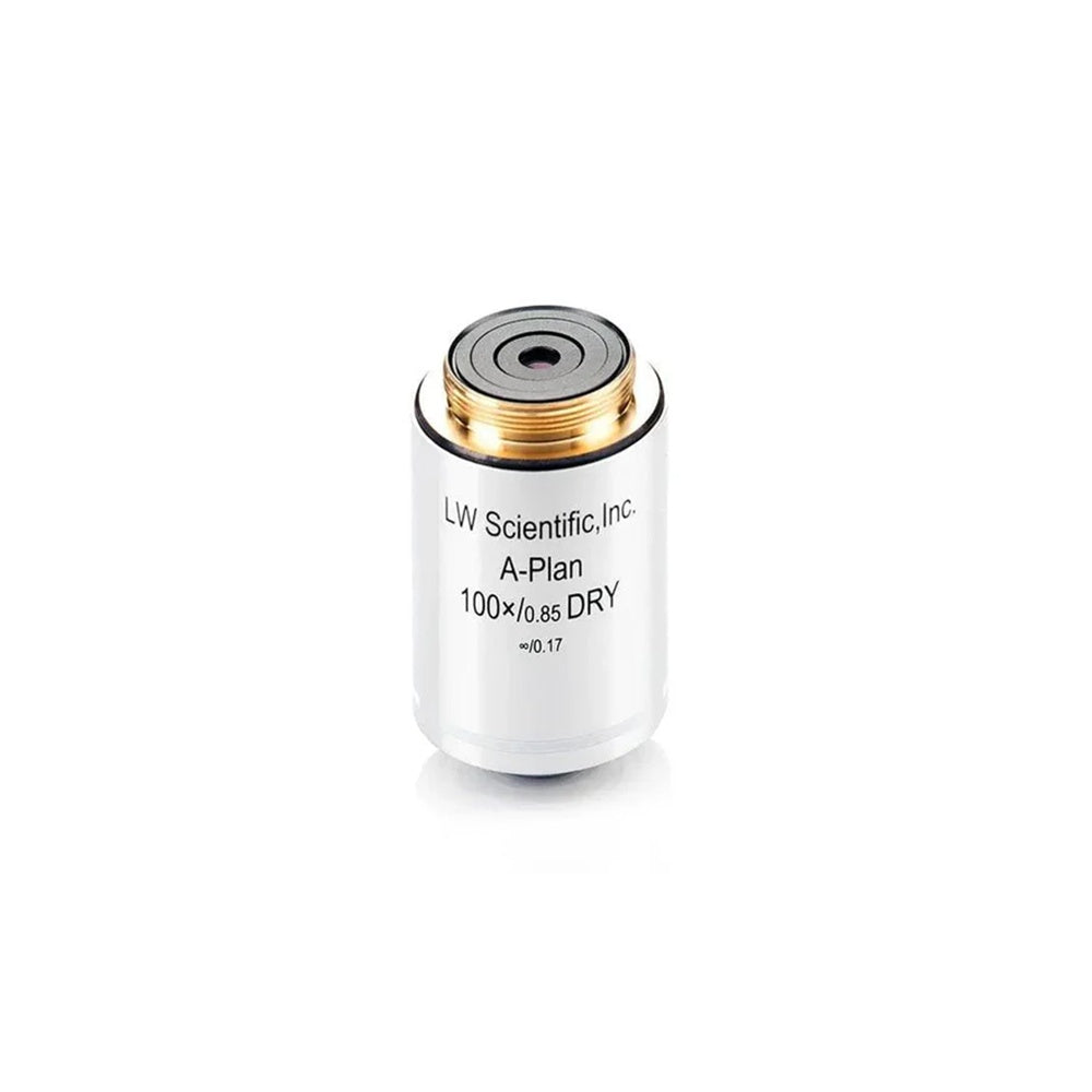Jorgensen Labs 100x Dry Infinity Plan Objective Lens for Oil-Free Microscopy