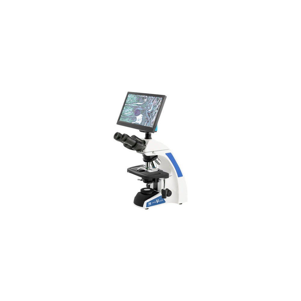 Jorgensen Labs Innovation Trinocular Microscope with 4 Objectives and BioView Camera System