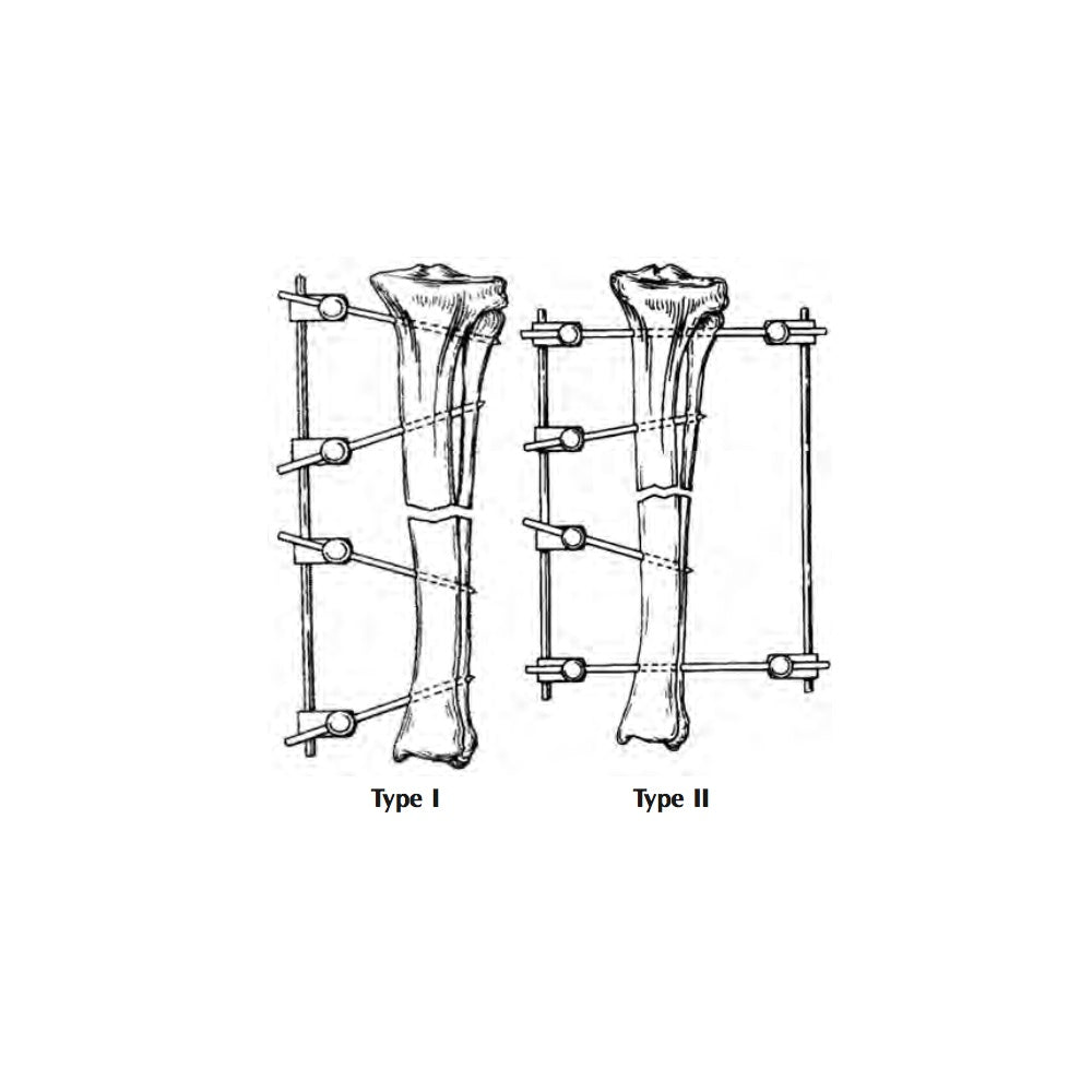 Jorgensen Labs Type II External Fixation Kit Large for Veterinary Orthopedic Stabilization