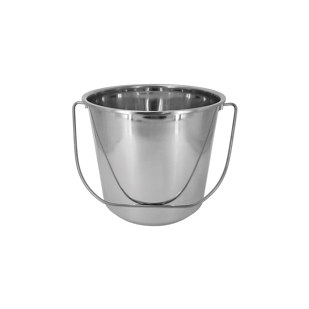 Jorgensen Labs Heavy-Duty Stainless Steel 13-Quart Bucket for Clinical and Laboratory Use