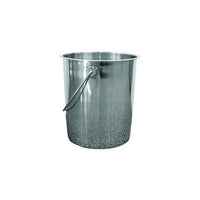 Jorgensen Labs Round Straight Sided Stainless Steel Pail for Clinical Fluid Management