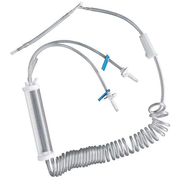 Jorgensen Labs J0400LEX Economy Equine Coiled I.V. Tubing Set