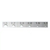 Jorgensen Labs Stainless Steel Gauge for Trocar and Cannula Sizing