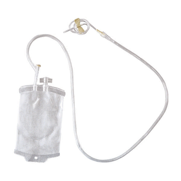 Jorgensen Labs J0520AB Small Blood Bag Collection Set, without Syringe and Stopcock