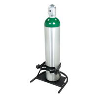 Jorgensen Labs H Oxygen Cylinder Stand - Secure High-Capacity Storage