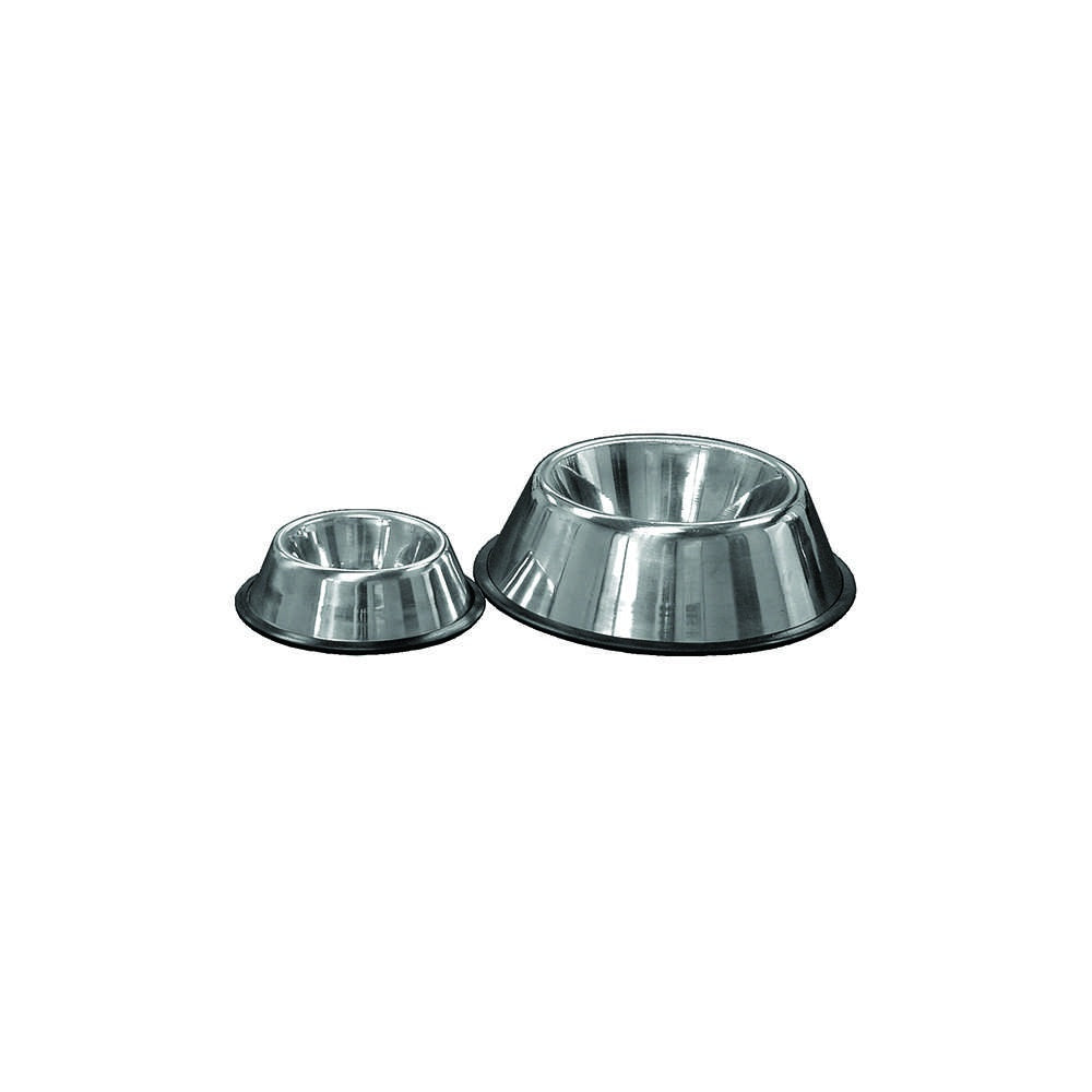 Jorgensen Labs Stainless Steel Non-Tip Bowl 1/2 Pint for Veterinary and Clinical Use