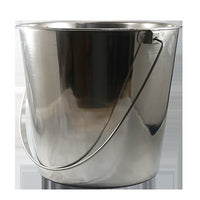 Jorgensen Labs 13 Quart Stainless Steel Bucket - Heavy-Duty Veterinary and Laboratory Grade