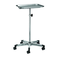 Jorgensen Labs Single Post Mayo Stand - Adjustable Surgical Instrument Tray