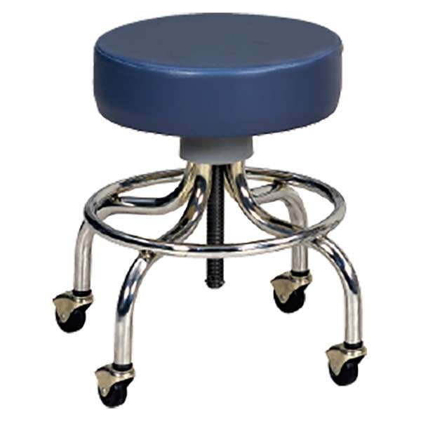 Jorgensen Labs J0809SB Slate Blue Chrome Base Stool