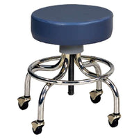 Jorgensen Labs Slate Chrome Base Stool - Ergonomic Medical Seating