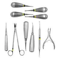 Jorgensen Labs Set of 4 Winged Dental Elevators