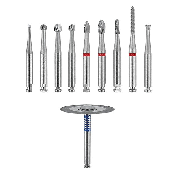 Jorgensen Labs Burr Pack 10 - High-Precision Veterinary Dental Burrs