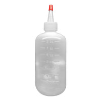 Jorgensen Labs Boston Round Bottle with Yorker Tip, 8.0oz - Precision Dispensing for Home Care