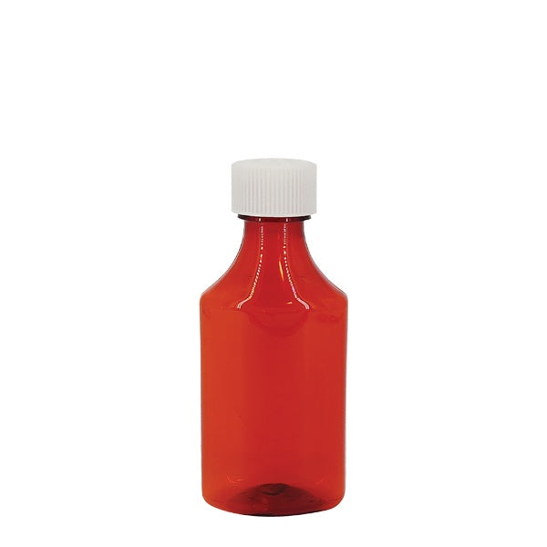 Jorgensen Labs Amber Plastic Graduate Ovals 4 oz