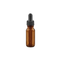 Jorgensen Labs Amber Glass Dropper Bottle for Light-Sensitive Liquid Dispensing