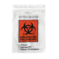 Jorgensen Labs Biohazard Transport Bags with Absorbent Pad - Safe Home Medical Waste Disposal