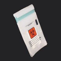 Jorgensen Labs Biohazard Transport Bags with Adhesive Glue Closure
