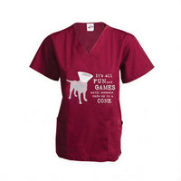Jorgensen Labs Dog Is Good Surgery Scrub - Large, Wine