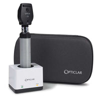 Jorgensen Labs J1662 Opticlar LED Ophthalmoscope Equipment, Ophthalmoscope Head-1x Lithium Handle-Single Base