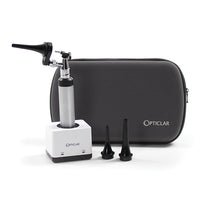 Jorgensen Labs Veterinary Operating Otoscope Set with 1x ADAPT Lithium Handle and Single Port Charger