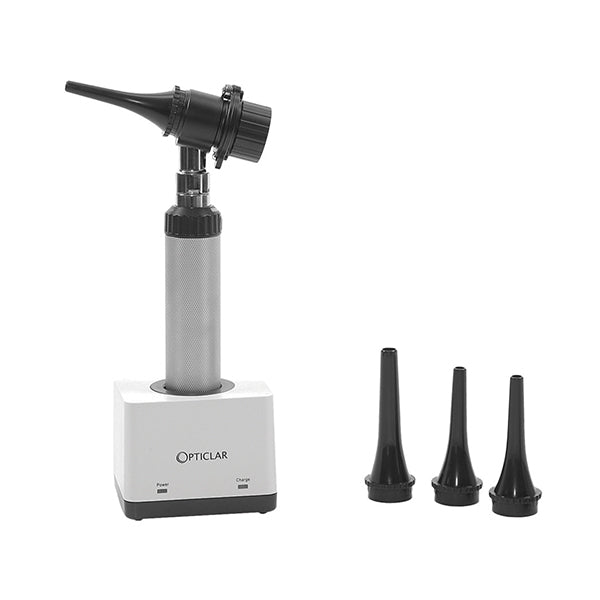 Jorgensen Labs Veterinary Operating Otoscope Set with 1x ADAPT Lithium Handle and Single Port Charger