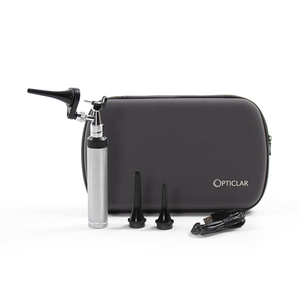 Jorgensen Labs J1669 Veterinary Operating Otoscope Set and Parts, Opticlar Operating Otoscope Set with Usb Lithium Handle