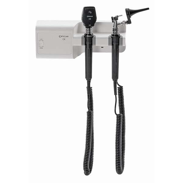 Jorgensen Labs J1671 Opticlar Veterinary Diagnostic Sets – Opht & Oto head-Ac/C Cell Wall Mount-Corded