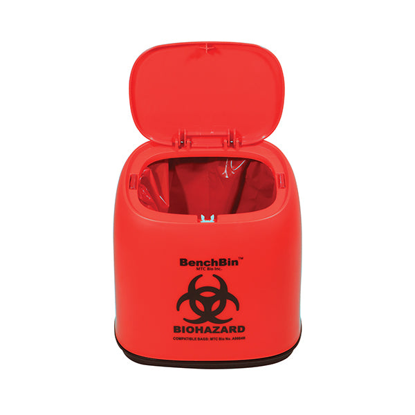 Jorgensen Labs J1763A BenchBin Benchtop Biohazard Bins, BenchBin – 1.5L Capacity