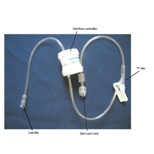 Jorgensen Labs Extension Set with Four-Way Stopcock
