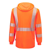 Portwest L042 Hi-Vis Lightweight Hooded T-Shirt L/S