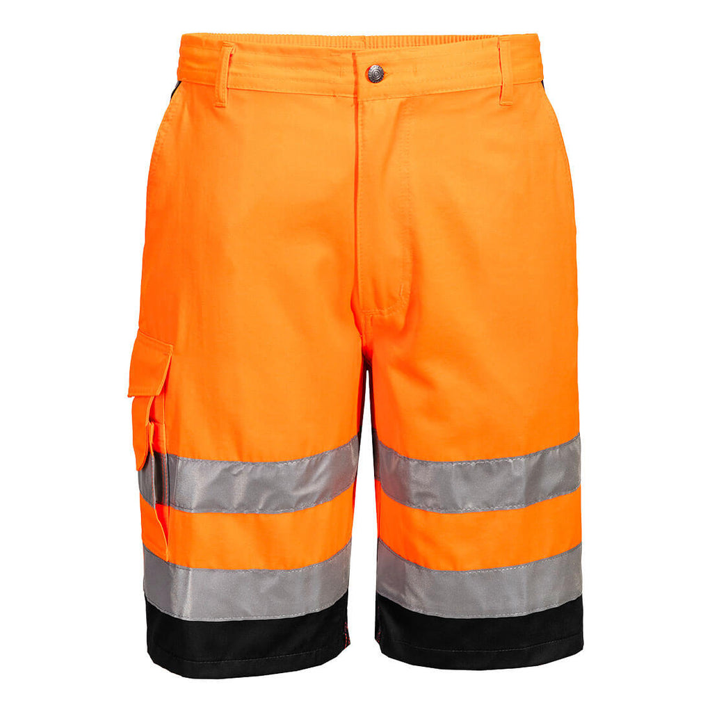 Portwest L043 Hi-Vis Lightweight Polycotton Shorts