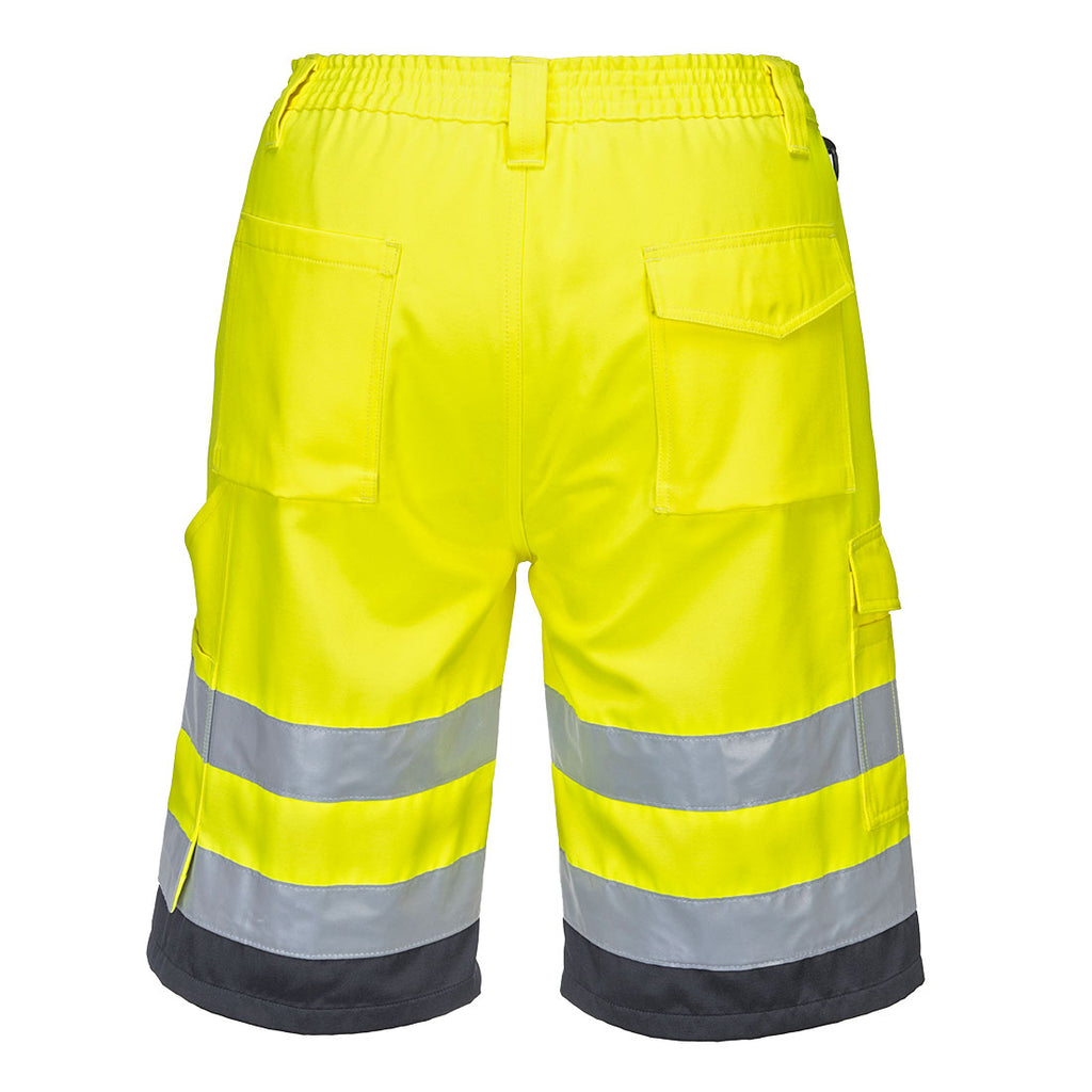Portwest L043 Hi-Vis Lightweight Polycotton Shorts