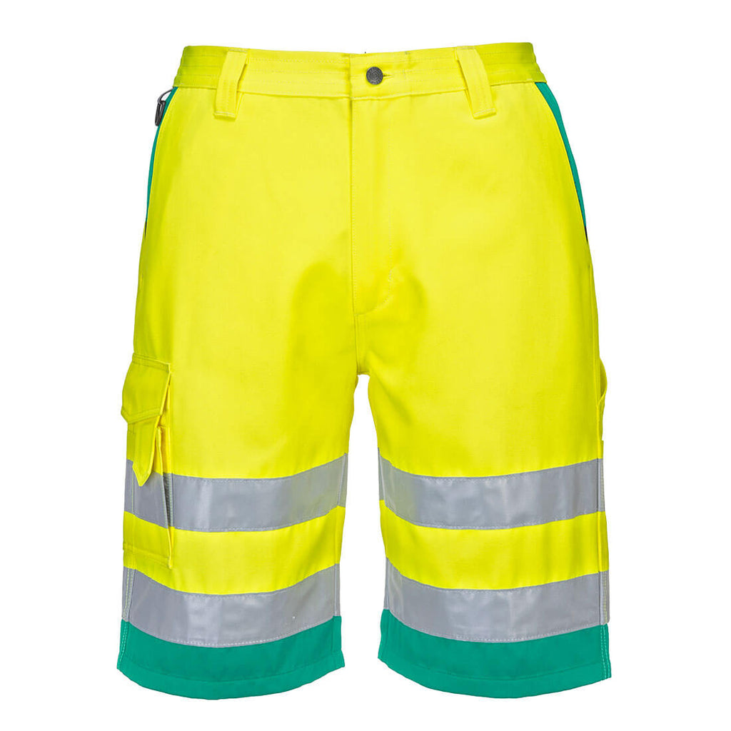 Portwest L043 Hi-Vis Lightweight Polycotton Shorts