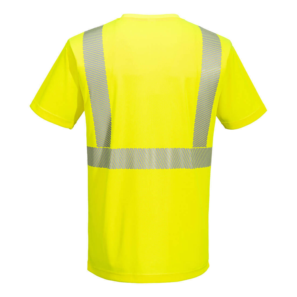Portwest L044 Hi-Vis Segmented Tape Lightweight T-Shirt S/S
