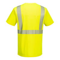 Portwest L044 Hi-Vis Segmented Tape Lightweight T-Shirt S/S