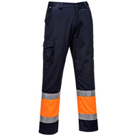 Portwest L049 Hi-Vis Lightweight Contrast Class 1 Service Trousers