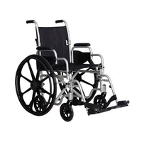 Rhythm Healthcare 2-in-1 Aluminum Transporter Wheelchair