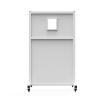 Phillips Safety Mobile Leaded Barrier | 2.0mm PbEq Protection with 12" x 10" Viewing Window