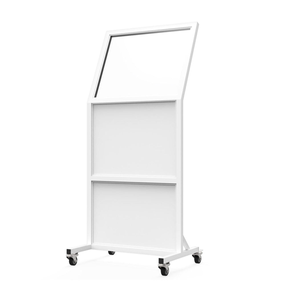 Phillips Safety Tilted Mobile Leaded Barrier with 30" x 24" Ergonomic Viewing Window