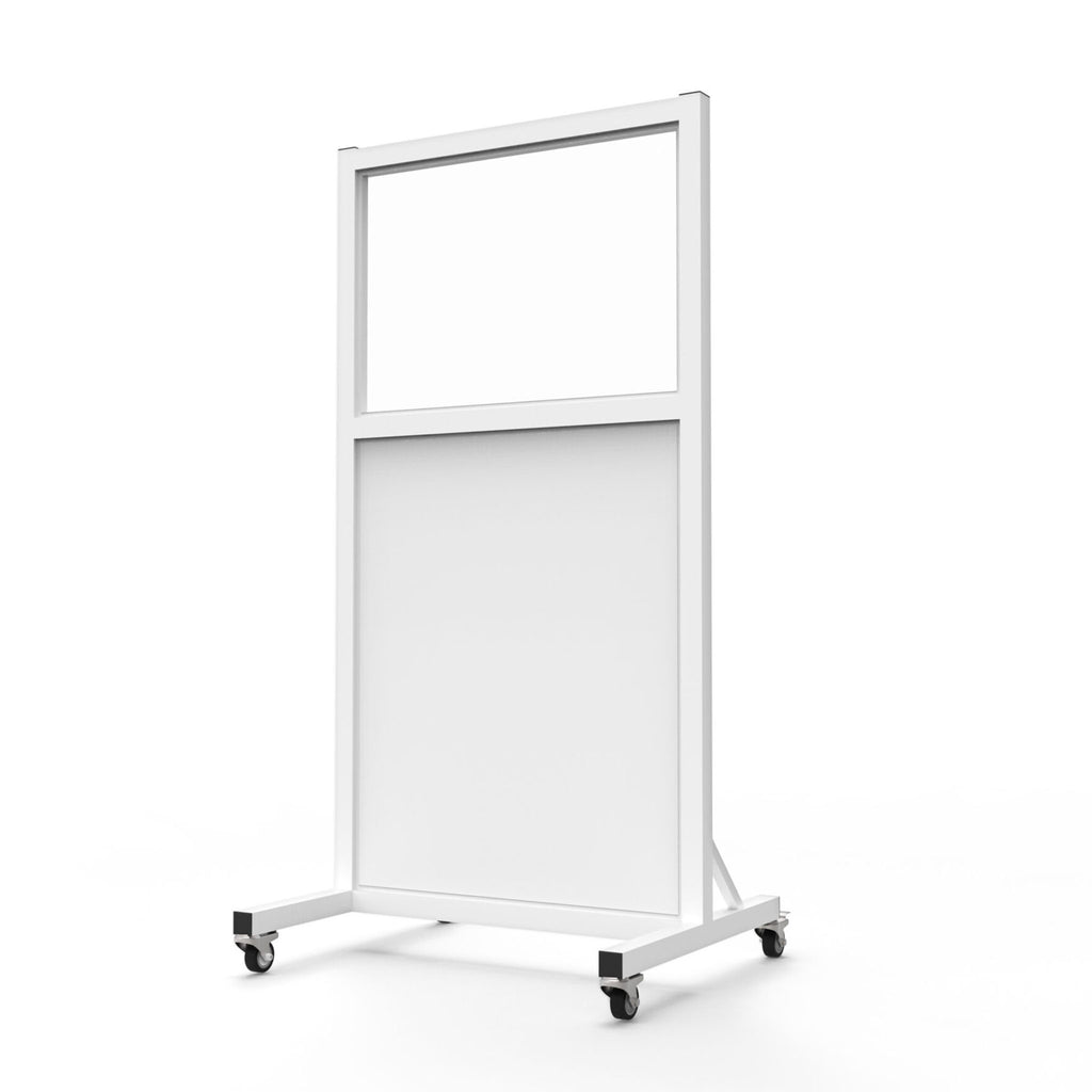 Phillips Safety Mobile Leaded Barrier with 36" x 24" Viewing Window for Full-Body Radiation Protection