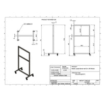 Phillips Safety Mobile Leaded Barrier with 36" x 24" Viewing Window for Full-Body Radiation Protection