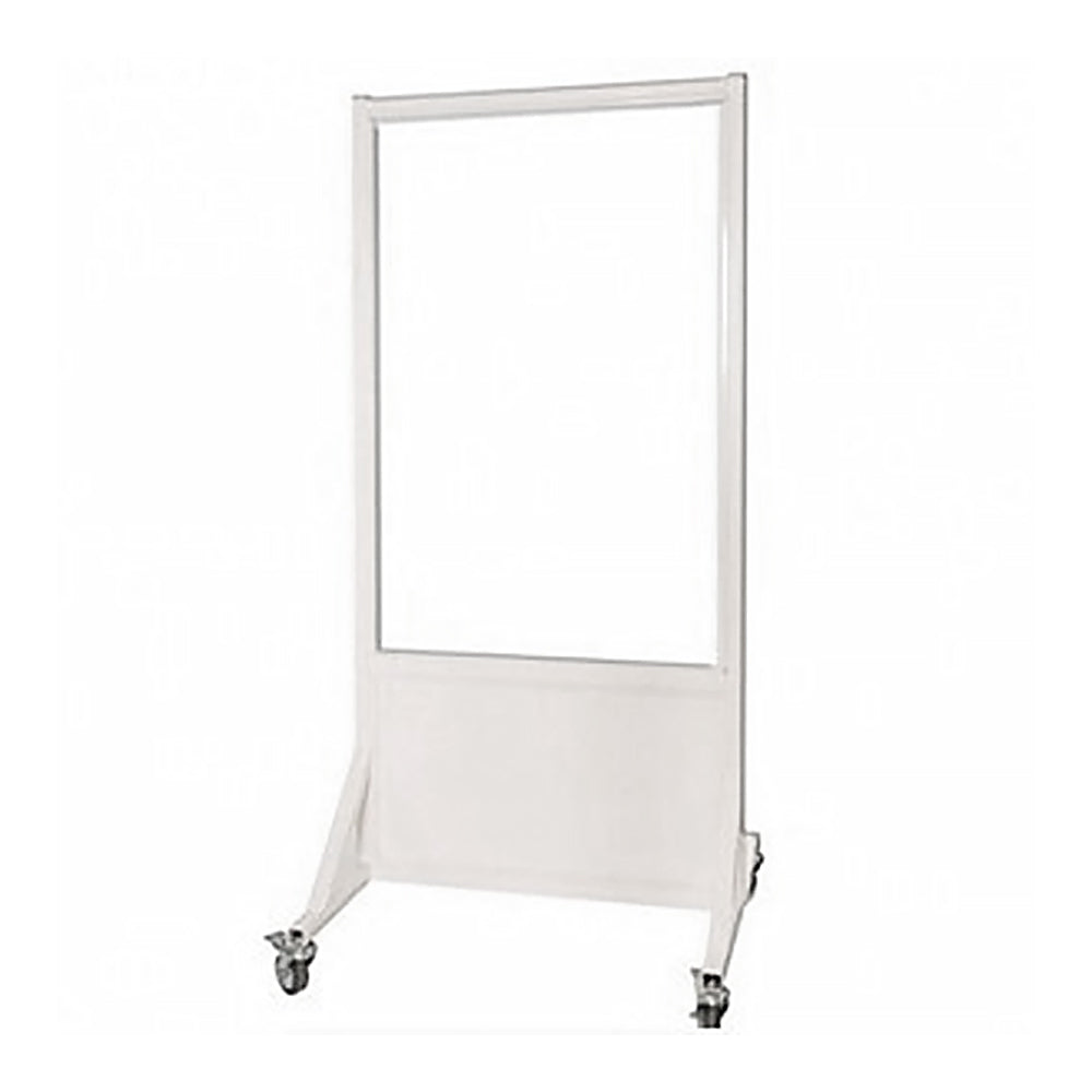 Phillips Safety MRI-Safe Mobile Leaded Aluminum Barrier with 30" x 48" Viewing Window