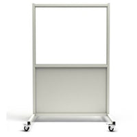 Phillips Safety Mobile Leaded Barrier | 2.0mm PbEq Protection with 48" x 30" Panoramic Viewing Window