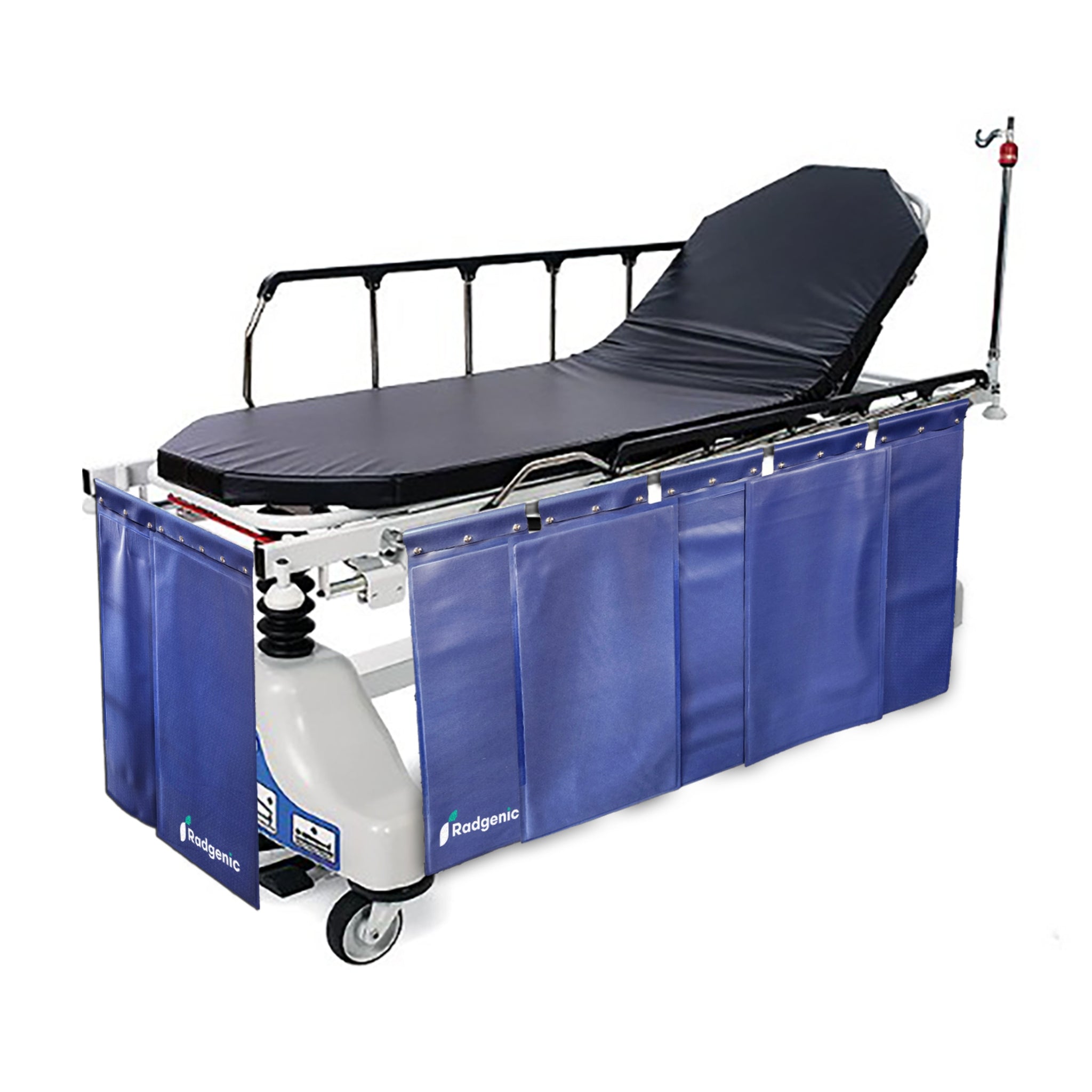 Phillips Safety Radiation Protective Shield for Stryker Fluoro Stretchers | 0.5mm Pb Eq Mobile Lower Body Protection