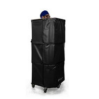 Phillips Safety Adjustable Height Wraparound Mobile Leaded Barrier for Ergonomic Scatter Protection