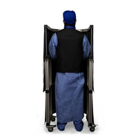 Phillips Safety Adjustable Height Wraparound Mobile Leaded Barrier for Ergonomic Scatter Protection