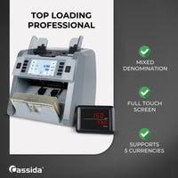 Cassida CRS-8500 Mixed Bill Counter Sorter and Reader