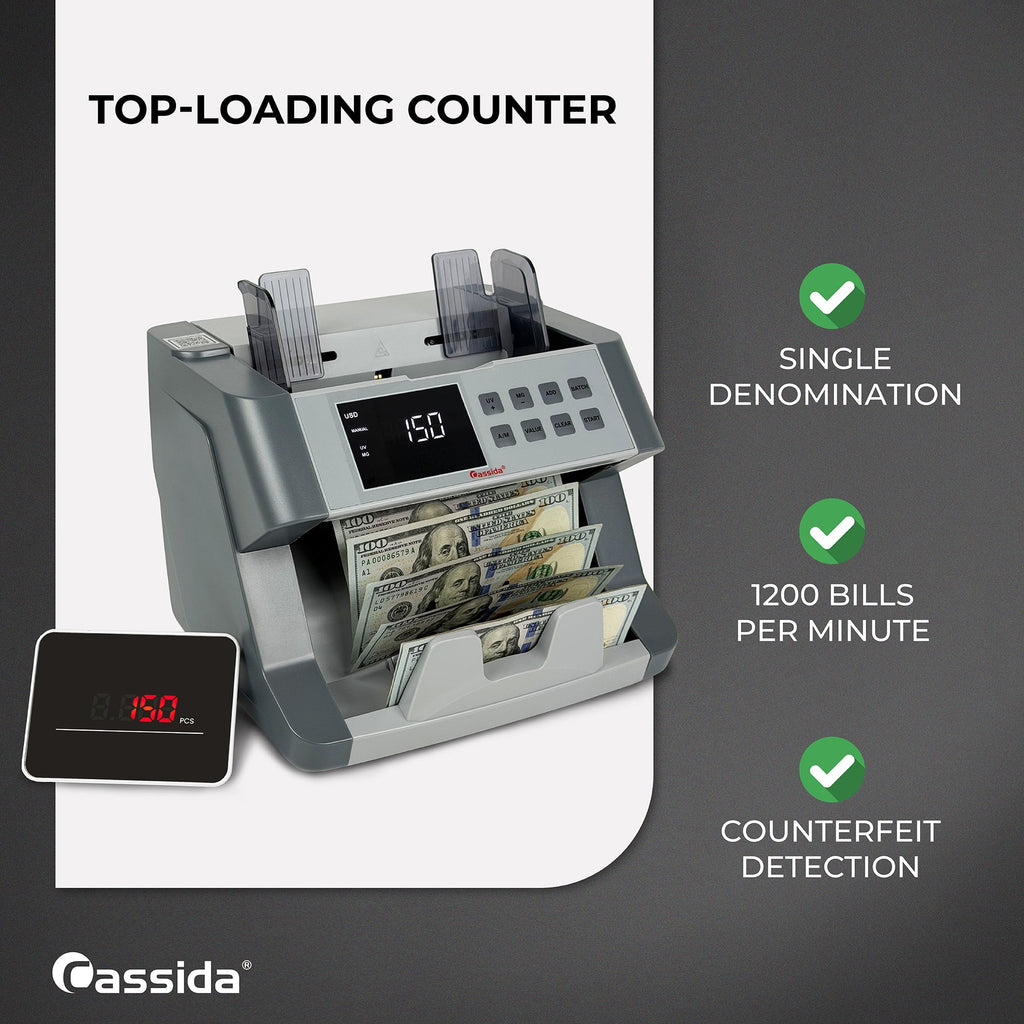 Cassida CRS-6200 Top Loading Bill Counter